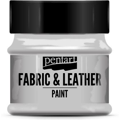 Краска для текстиля "Pentart Fabric & Leather paint", 50 мл, серый