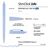 Ручка шариковая автоматическая "SlimClick Zefir", 0.5 мм, ассорти, стерж. синий - 3