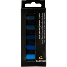 Набор мягкой пастели "Rembrandt Half Pastel", 5 цветов, теплые синие