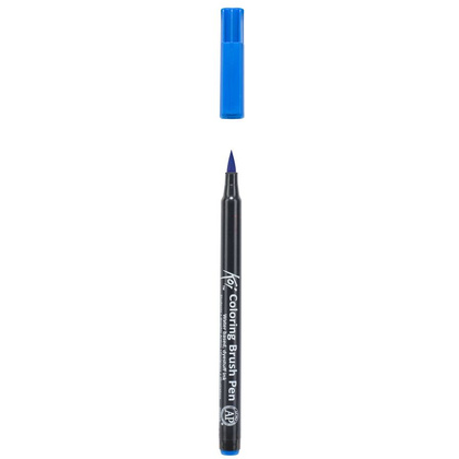 Маркер акварельный "Koi Color Brush", лазурный - 3