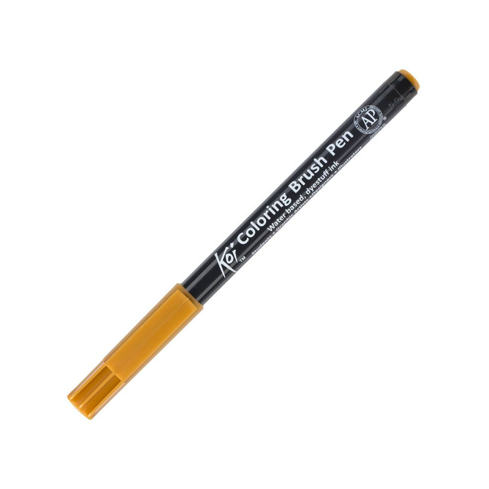 Маркер акварельный "Koi Color Brush", темно-коричневый