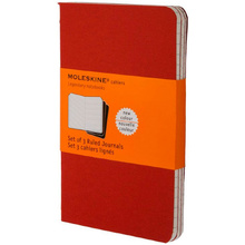 Блокнот "Cahier Journal Large", А5, 40 листов, линейка, 3 шт, клюквенный