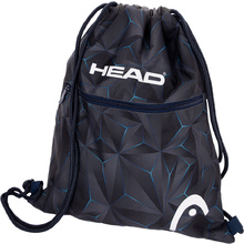 Мешок для обуви "Head 3D blue", 45x38 см, чёрный