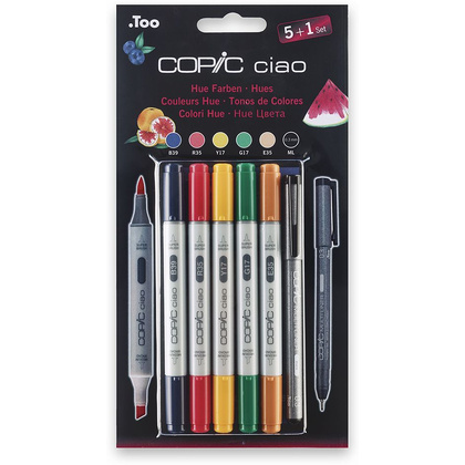 Набор маркеров перманентных "Copic ciao", 5+1