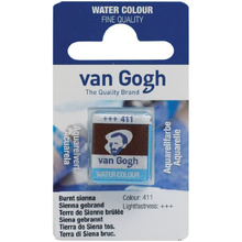 Краски акварельные "Van Gogh", 411 сиена жженая, кювета