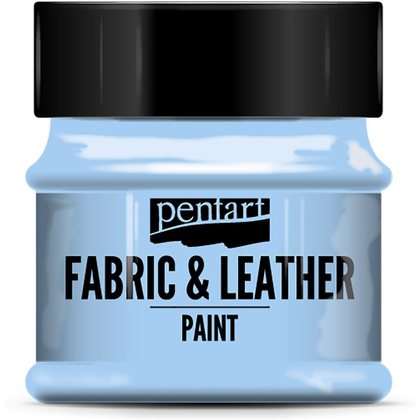 Краска для текстиля "Pentart Fabric & Leather paint", 50 мл, небесно-голубой
