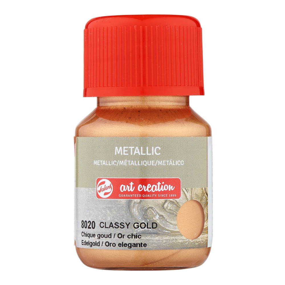 Краска декоративная "METALLIC", 30 мл, 8020 золотистый