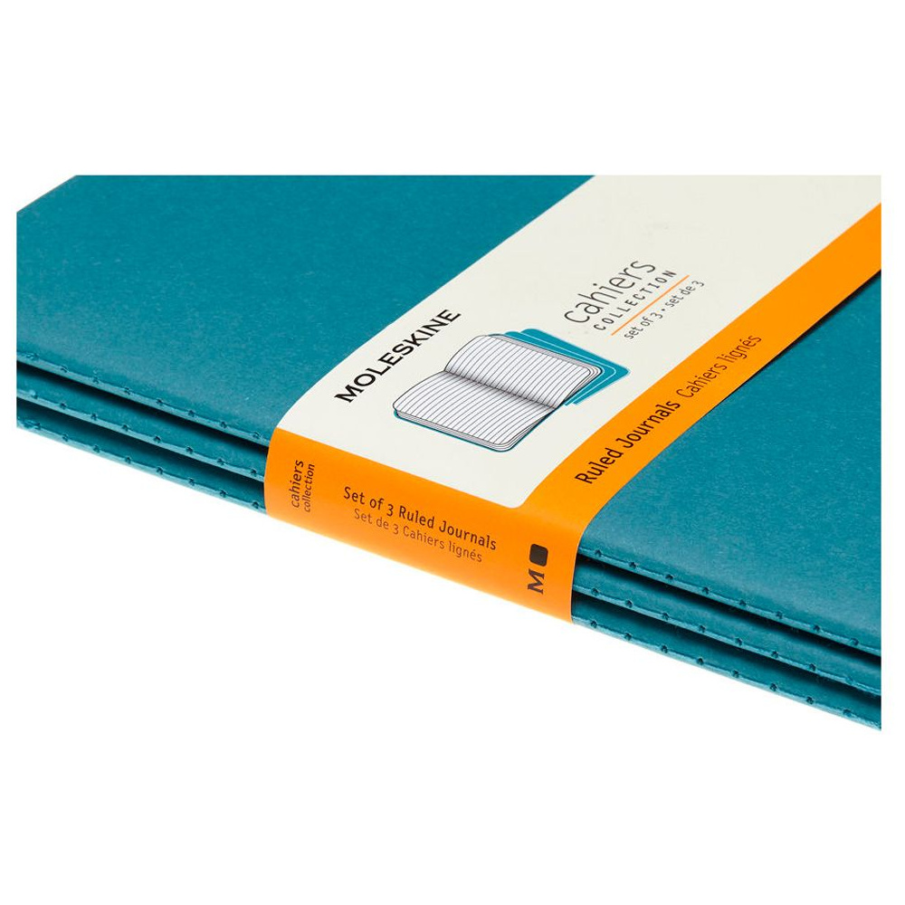 Блокнот "Cahier Journal Large", А5, 40 листов, линейка, 3 шт, голубой - 5