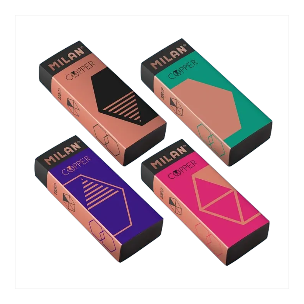 Ластик Milan "320 Copper series", черный
