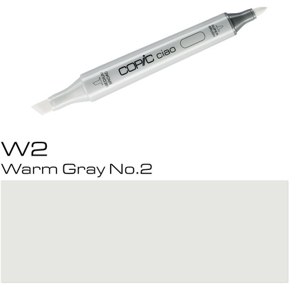 Маркер перманентный "Copic ciao", W-2 теплый серый №2