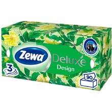 Салфетки косметические "Zewa Deluxe", 90 шт