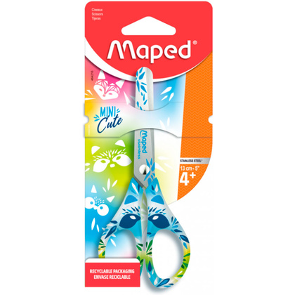 Ножницы Maped "Mini cute", 13 см, голубой, розовый