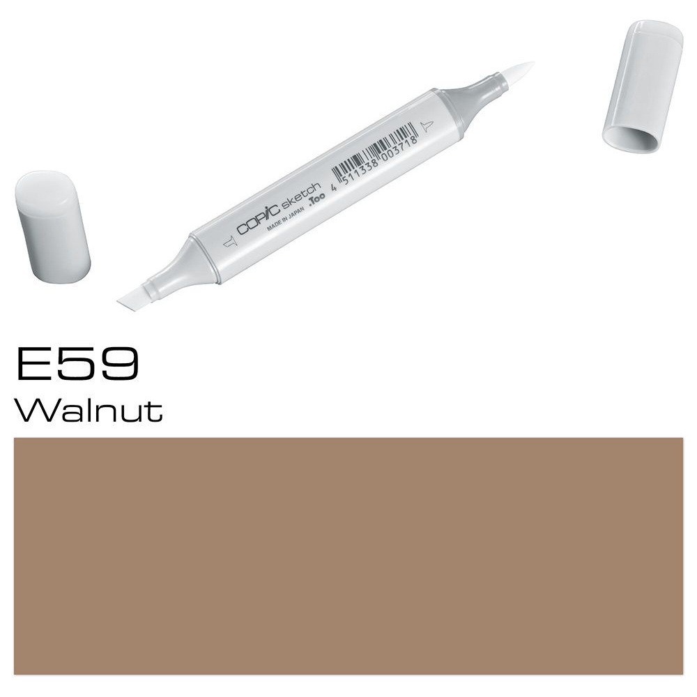Маркер перманентный "Copic Sketch", E-59 орех