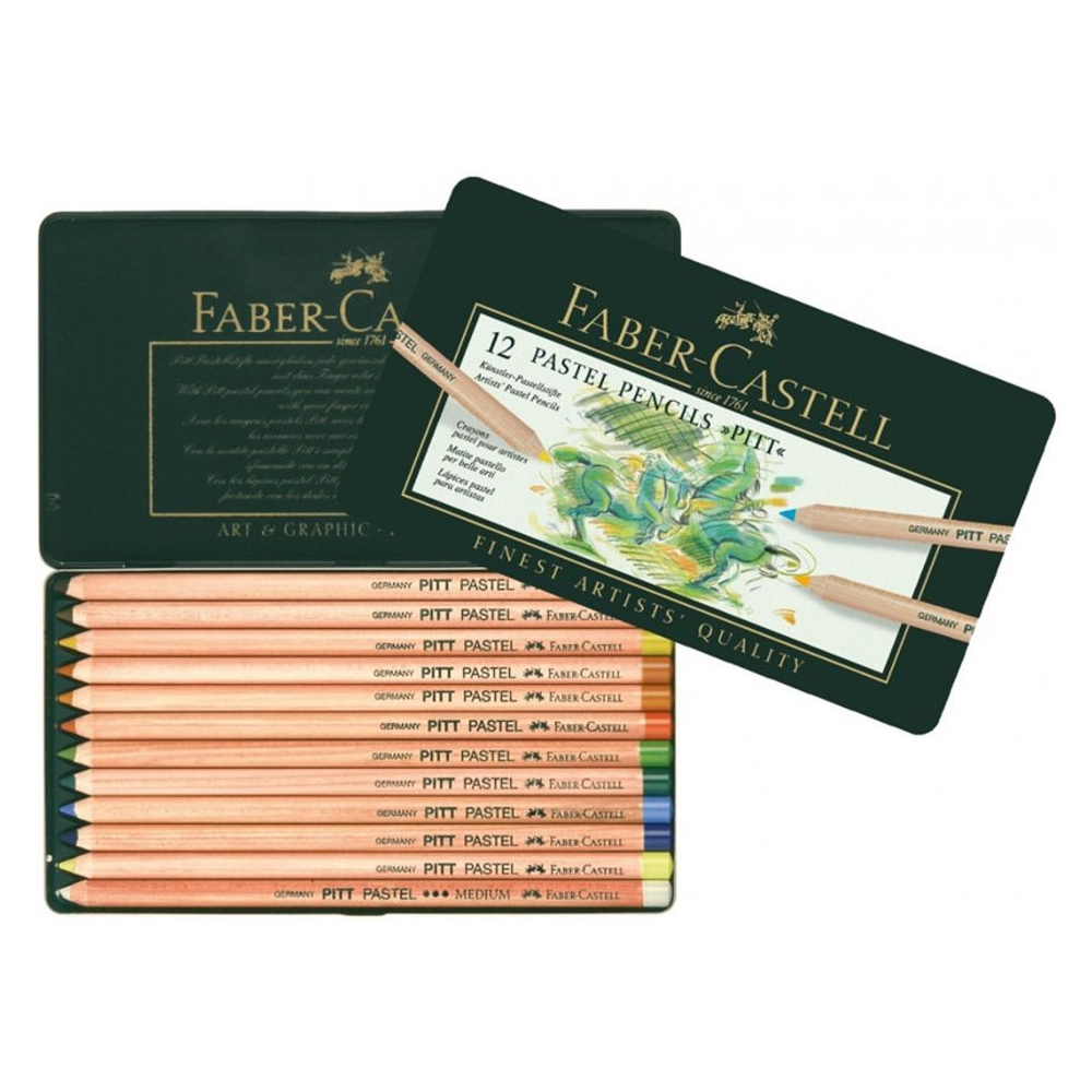 Пастельные карандаши "PITT Pastel", 12 шт
