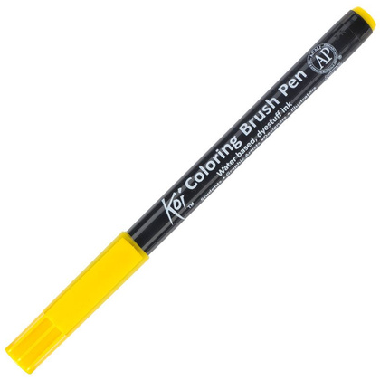 Маркер акварельный "Koi Color Brush", желтый