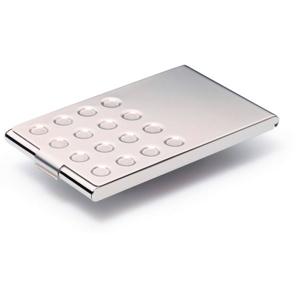 Визитница карманная "Business Card Box Chrome", серебристый