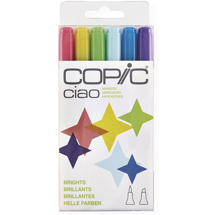 Набор маркеров перманентных "Copic ciao", 6 цветов, светлые оттенки