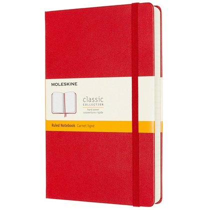 Блокнот "Classic Expended Large", А5, 200 листов, линейка, красный