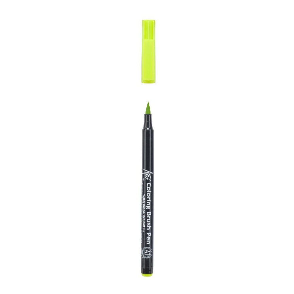 Маркер акварельный "Koi Color Brush", желто-зеленый - 3