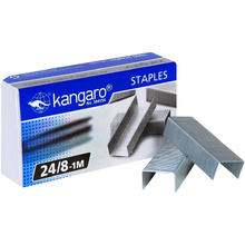 Скобы "Kangaro", 24/8, 1000 шт, металлик