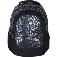 Рюкзак молодежный "Hash neon kitty", чёрный