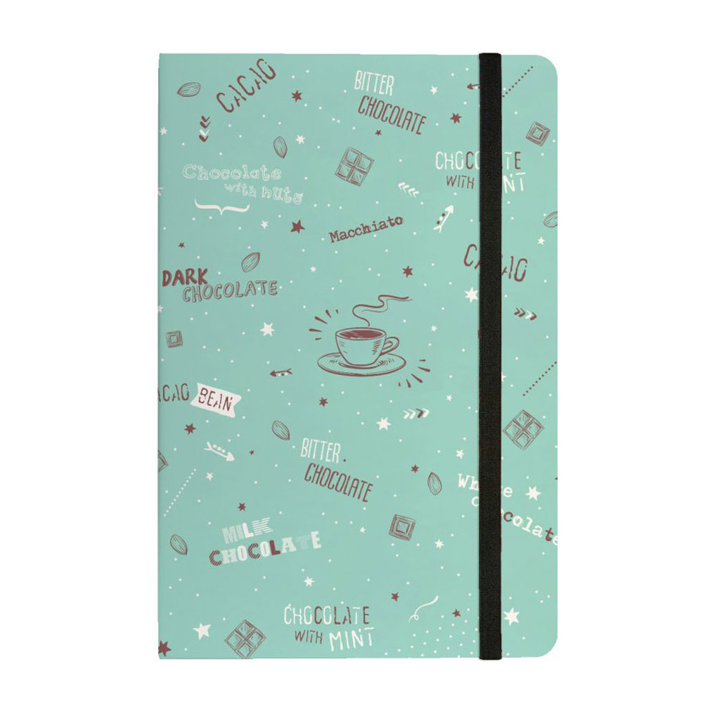 Блокнот "Megapolis Journal. Coffee time", A5, 100 листов, клетка, мятный