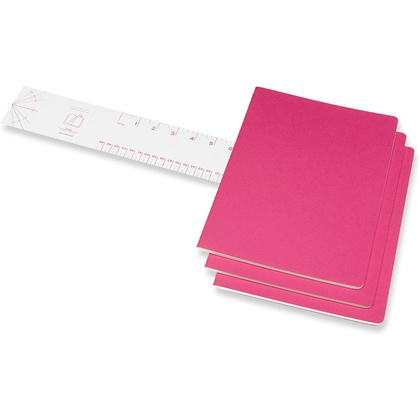 Блокнот "Cahier Journal Xlarge", А4, 190x250 мм, 60 л, 3 шт, розовый неон - 3