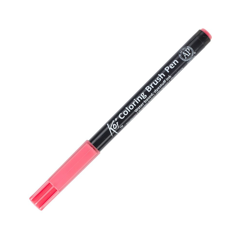 Маркер акварельный "Koi Color Brush", лососево-красный