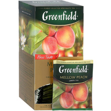 Чай "Greenfield" Mellow Peach, 25 пакетиков x1.5 г, зеленый