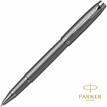 Ручка-роллер Parker "IM Monochrome T328 Bronze PVD", 0,5 мм, серый, стерж. черный