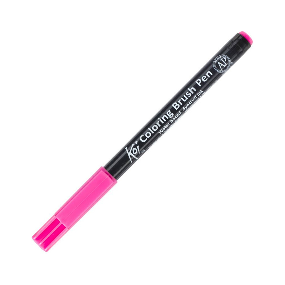 Маркер акварельный "Koi Color Brush", розовый