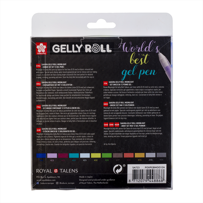 Набор гелевых ручек "Gelly Roll Moonlight", 12 шт., флуоресцентные - 2