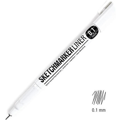 Ручка капиллярная "Sketchmarker", 0.1 мм, черный