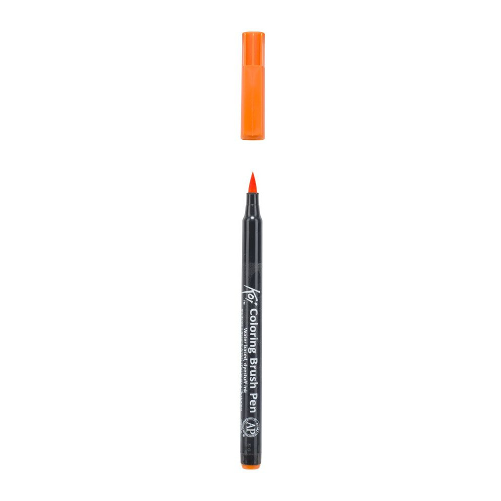 Маркер акварельный "Koi Color Brush", оранжевый - 3