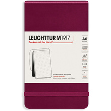 Блокнот "Leuchtturm1917. Portrait Pocket", А6, 94 листа, линейка, красный портвейн