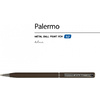 Ручка шариковая автоматическая "Palermo", 0.7 мм, коричневый, серебристый, стерж. синий - 3
