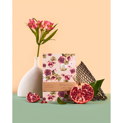 Планер настольный "Дейли: Акварельные гранаты", 14.8x21 см, 50 страниц, разноцветный - 8