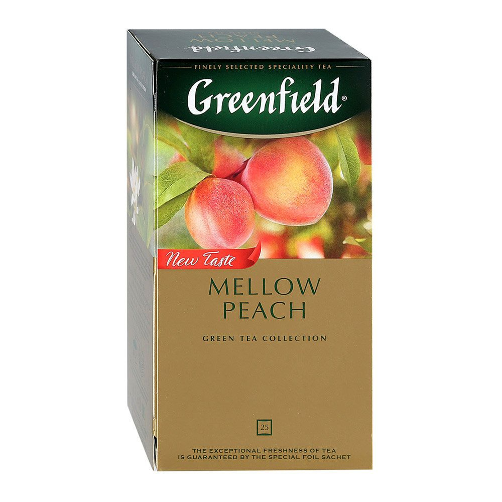 Чай "Greenfield" Mellow Peach, 25 пакетиков x1.5 г, зеленый - 2