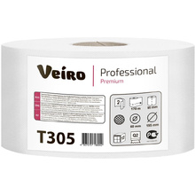 Бумага туалетная "Veiro Professional Premium", 2 слоя, 1 рулон, 170 м