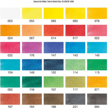 Краски акварельные "Koi Water Colors", 30 цветов 
