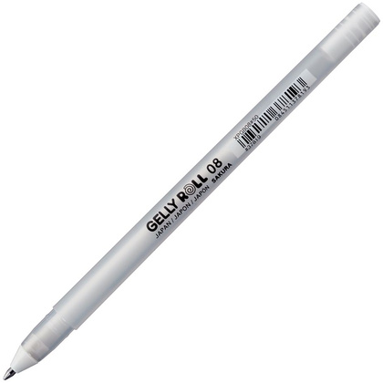 Ручка гелевая "Gelly Roll Basic", 0.4 мм, белый, стерж. белый - 3