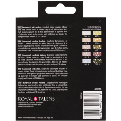 Набор мягкой пастели "Rembrandt Half Pastel", 10 цветов, приглушенные оттенки - 4