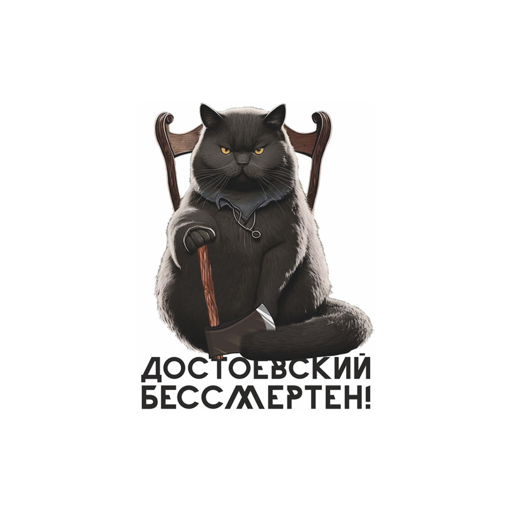 Кружка "Достоевский бессмертен", керамика, 330 мл, белый, черный - 2