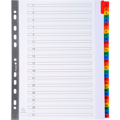 Разделитель "Exacompta", A4+, ассорти - 2