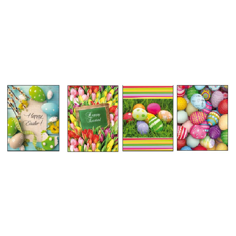 Пакет бумажный подарочный "Easter", 32.4x13.7x26.4 см, ассорти