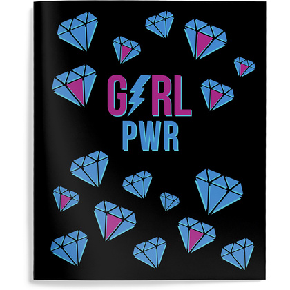 Тетрадь "Girl Power", А5, 48 листов, клетка, ассорти - 3