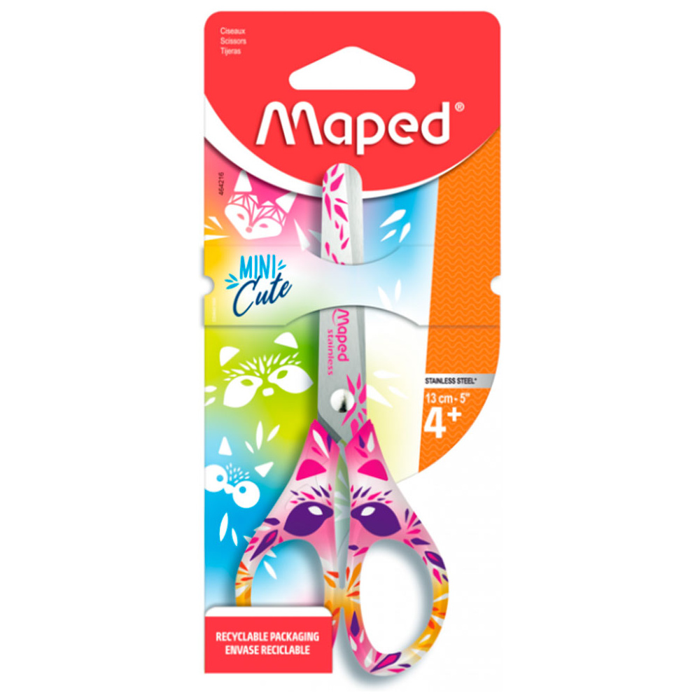 Ножницы Maped "Mini cute", 13 см, голубой, розовый - 2