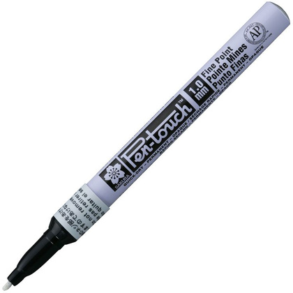 Маркер перманентный "Pen-Touch", F белый