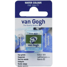 Краски акварельные "Van Gogh", 623 травяная зеленая, кювета