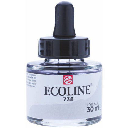 Жидкая акварель "ECOLINE", 738 холодный серый светлый, 30 мл